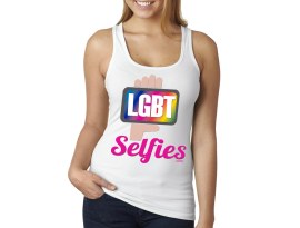LGBT Selfies - White Tank Top