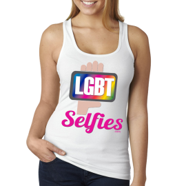 LGBT Selfies - White Tank Top