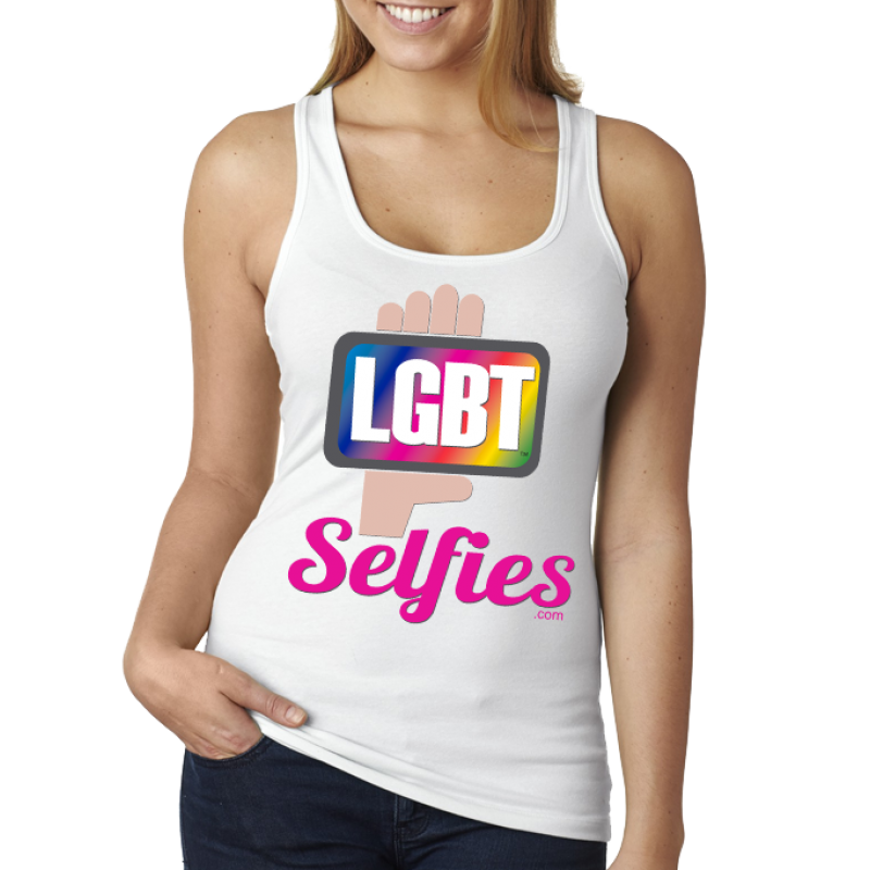 LGBT Selfies - White Tank Top