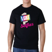 LGBT Selfies - Black T-Shirt