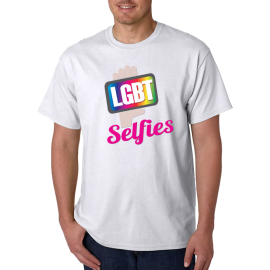 LGBT Selfies - White T-Shirt