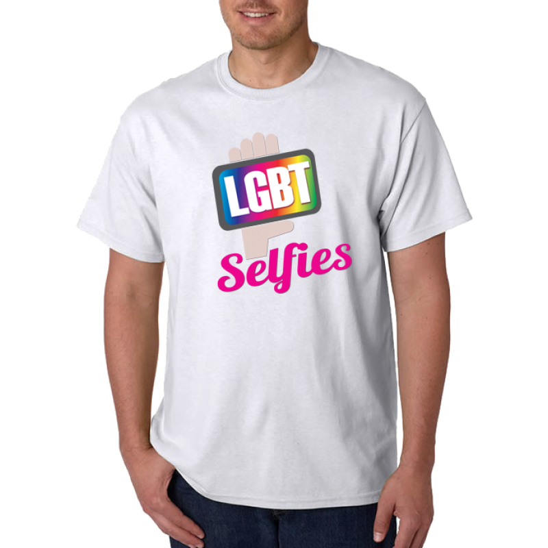 LGBT Selfies - White T-Shirt